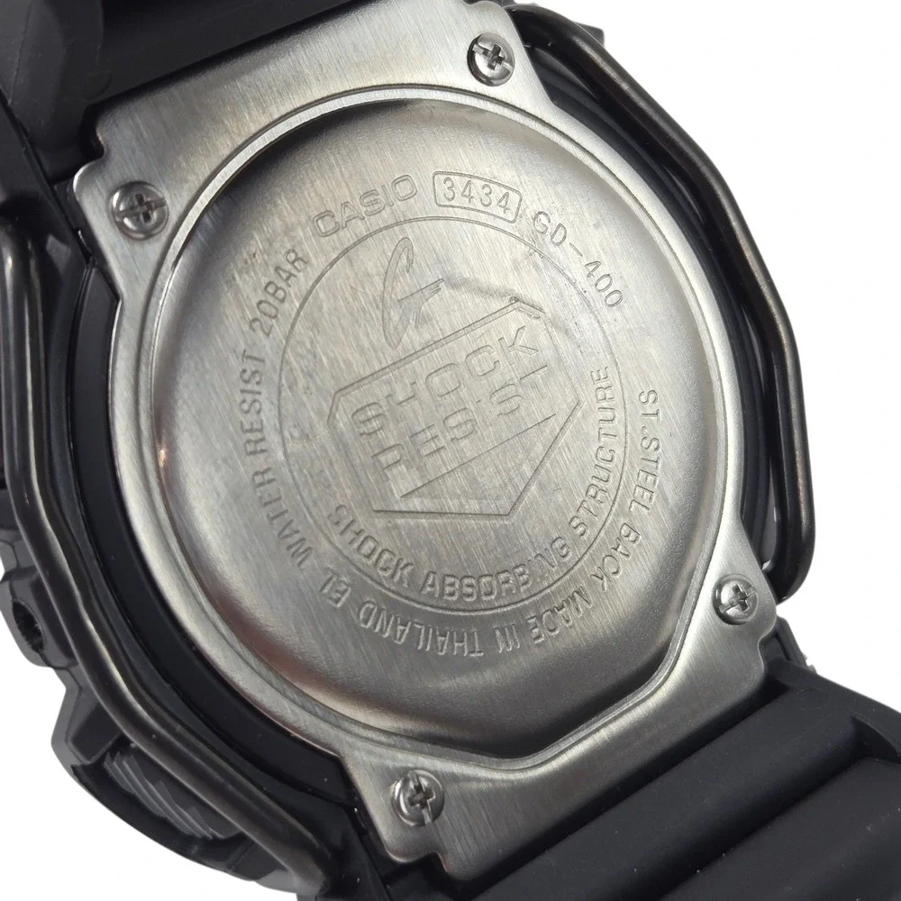 G-SHOCK Casio GD400-1B2 Black/Blue Digital Men's Wristwatch NEW w Manual